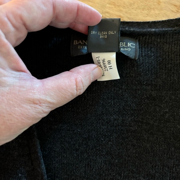 Banana Republic Charcoal Grey Merino Wool Wrap Cardigan S - Picture 7 of 11